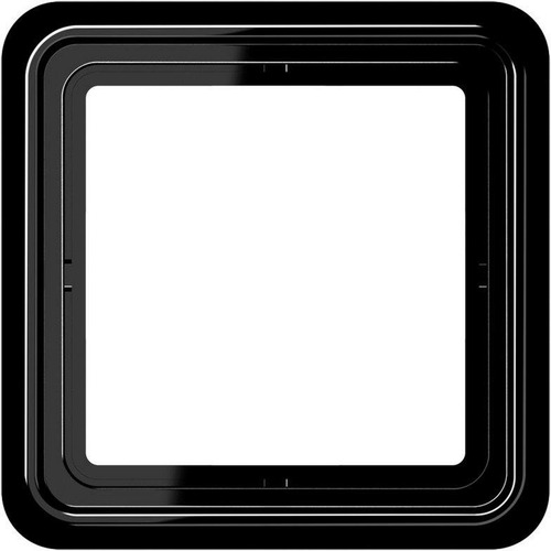 Jung Rahmen 1fach, CD 500, IP 44, Duroplast, schwarz, senkrechte und waagerechte Montage (CD581SW)