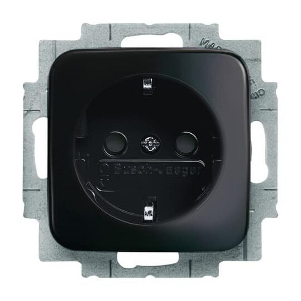Busch-Jaeger 20 EUCKS-215, SCHUKO® Steckdosen-Einsatz Safety+ schwarz - Reflex SI