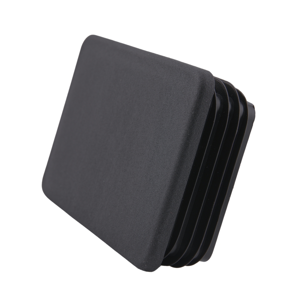 Lamellenstopfen rechteckig 100/25 x 1,5-3 – PE schwarz