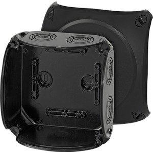 Hensel Kabelabzweigkasten bis 6 qmm 3ph., 10 qmm 1ph., ohne Klemme, schwarz (62000052)
