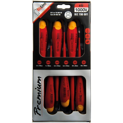 BizLine Set aus 6 schraubenzieher I-SLIM Schlitz/PZ