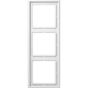 Jung Rahmen 3fach, LS 990, IP 44, Duroplast, alpinweiß, senkrechte und waagerechte Montage (LS983WW)