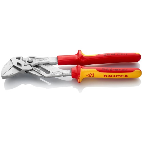 Knipex VDE Zangenschlüssel VDE isoliert, Zange verchromt 250 mm