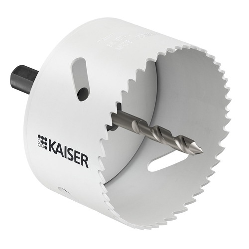 Kaiser Werkzeug BASIC Fräser Ø 74mm mit Aufnahme und Zentrierbohrer BiMetall Vario Verzahnung 4-6 ZpZ