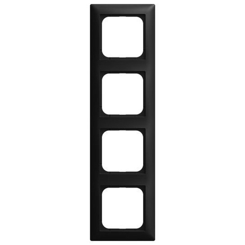 Busch-Jaeger Abdeckrahmen 4-fach schwarz matt - Busch-balance® SI