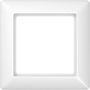 Jung Rahmen 1fach, AS 500, IP 44, Duroplast, alpinweiß, senkrechte und waagerechte Montage (AS581WW)