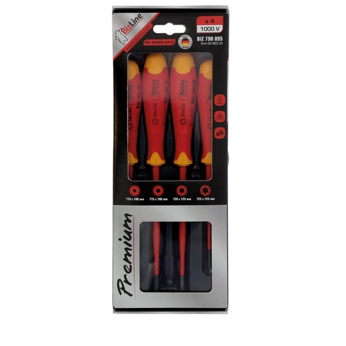 BizLine Satz mit 4 Schraubenziehern 1000 V i-SLIM mit Torx®-Profil Premium