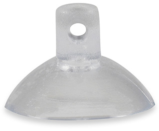 Haftsauger 20 mm – Saugnapf Weich-PVC natur, mit Querloch