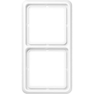 Jung Rahmen 2fach, CD 500, IP 44, Duroplast, alpinweiß, senkrechte und waagerechte Montage (CD582WW)