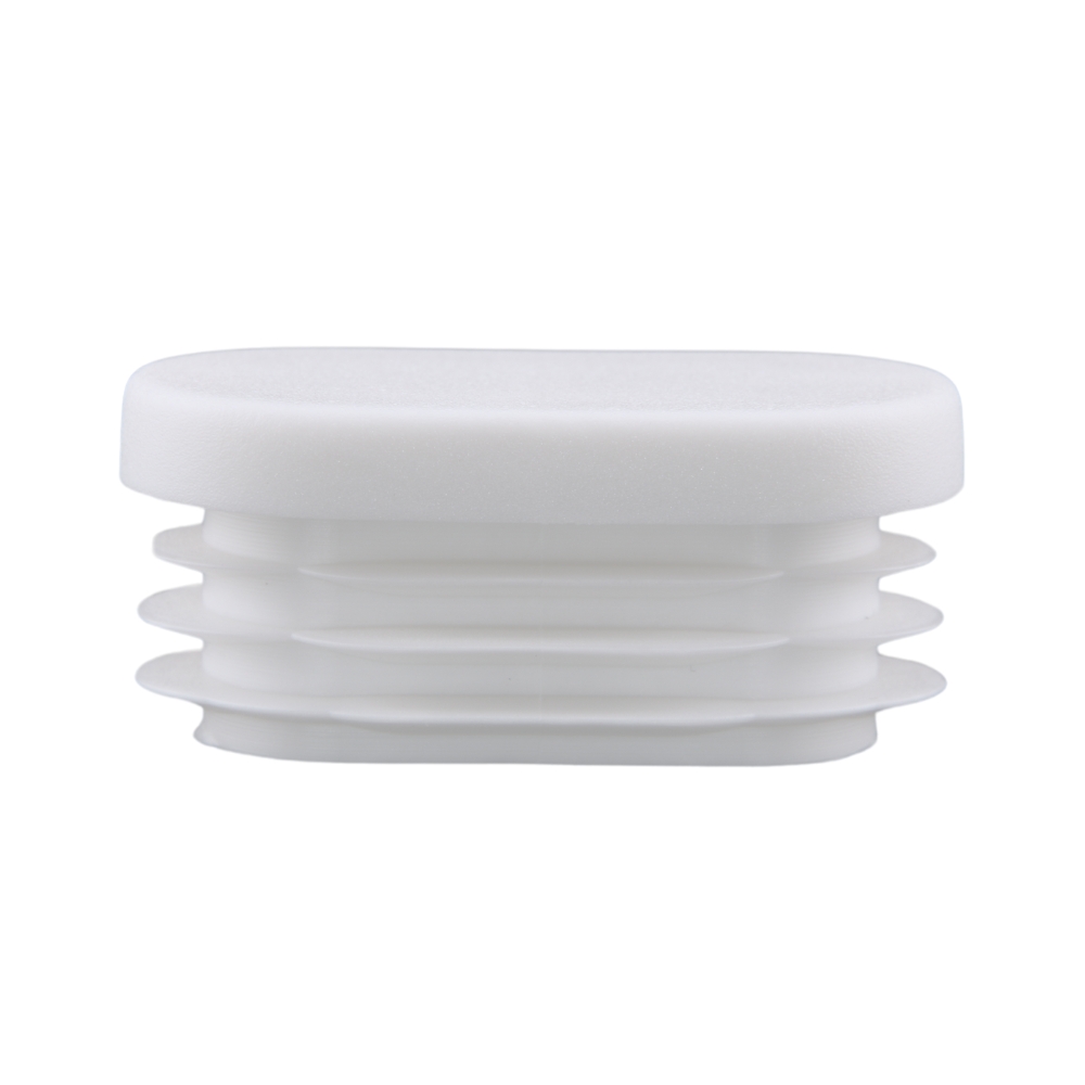 Lamellenstopfen oval 30/15x1-2,5 – PE weiß