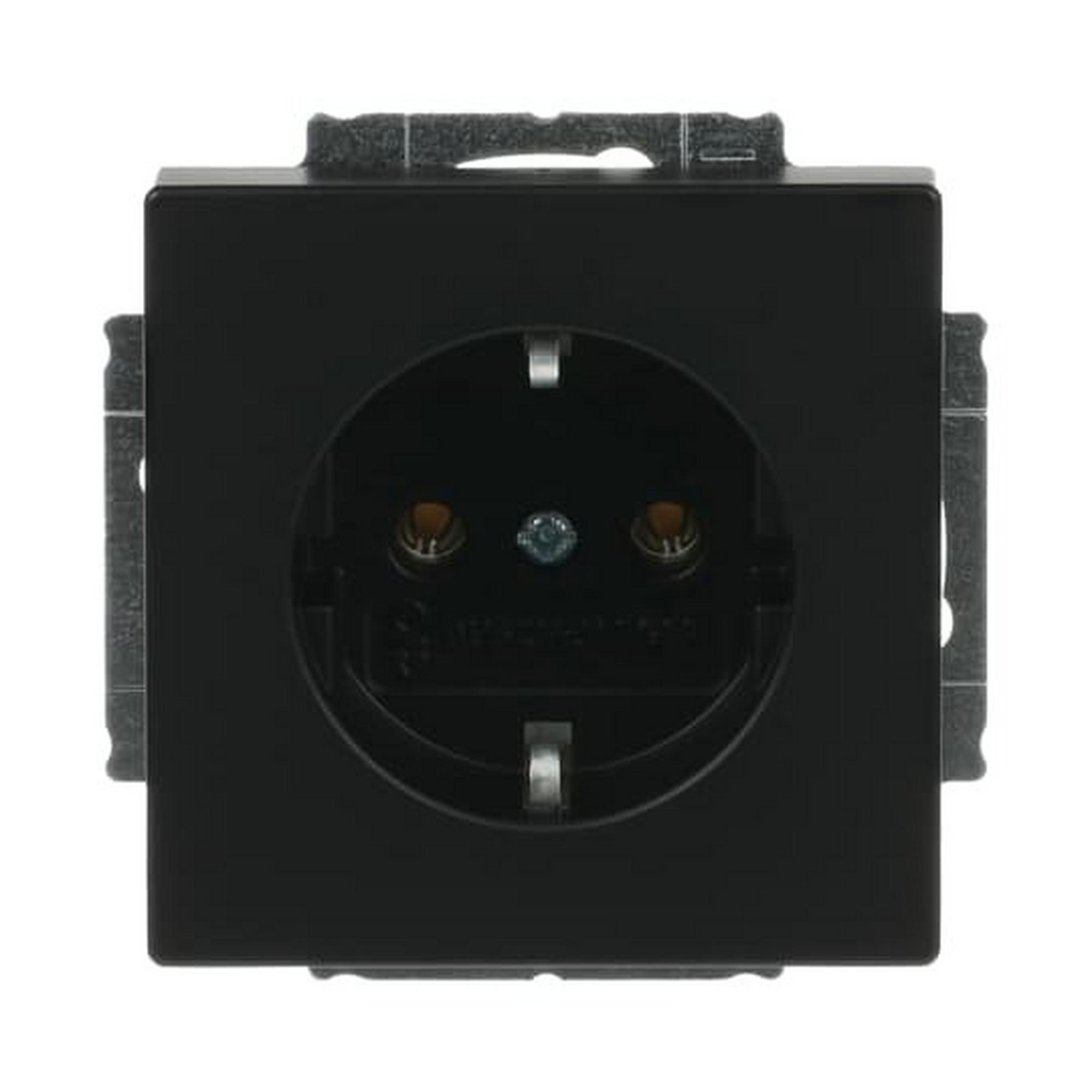 Busch-Jaeger 20 EUC-885, SCHUKO® Steckdosen-Einsatz schwarz matt - Plattform 63