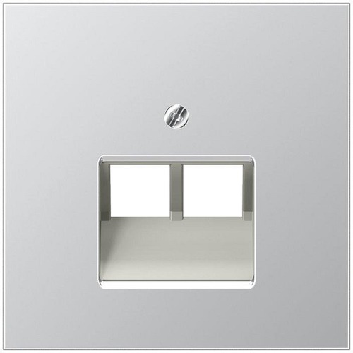 Jung Abdeckung für IAE/UAE-Anschlussdosen, 2 x 8-polig, Serie LS, Aluminium (AL2969-2UA)