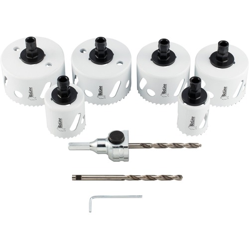 BizLine Set mit 6 Lochsägen Bi-Metall CLIC II mit Schaft und Bohrer