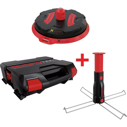 Runpotec XB 300 Cable Roller - KOMPLETT-SET - Kabelabroller - für beschädigte Trommel, Einzeladern + Multifunktionsdorn im Systemkoffer, Tragfähigkeit 300 kg