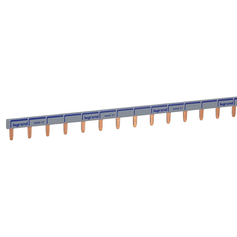 404937, Stiftkammschiene, 1-polig, 1 m, 16 mm²,Schwarz/Blau, für 1-polige LS-Schalter