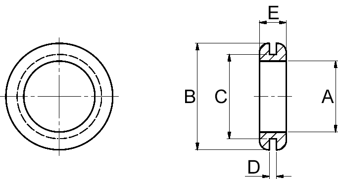 Tüllen – Maßzeichnung