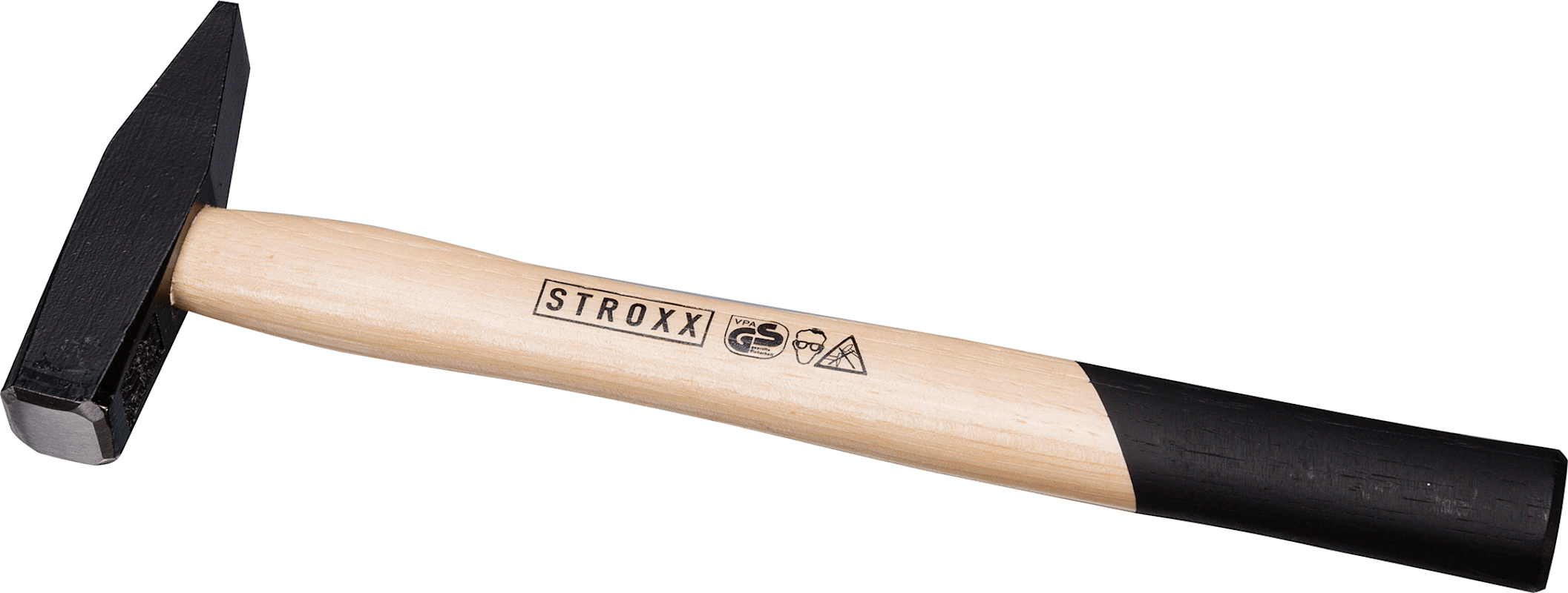 STROXX Profi‑Schlosserhammer 800 g | DIN 1041 | gehärteter Stahlkopf HRC 50–58 | ergonom. Hickory-Holzstiel mit Stielschutzhülse – 100‑545 STROXX Profi‑Schlosserhammer 800 g | DIN 1041 | gehärteter Stahlkopf HRC 50–58 | ergonom. Hickory-Holzstiel mit Stielschutzhülse – 100‑545