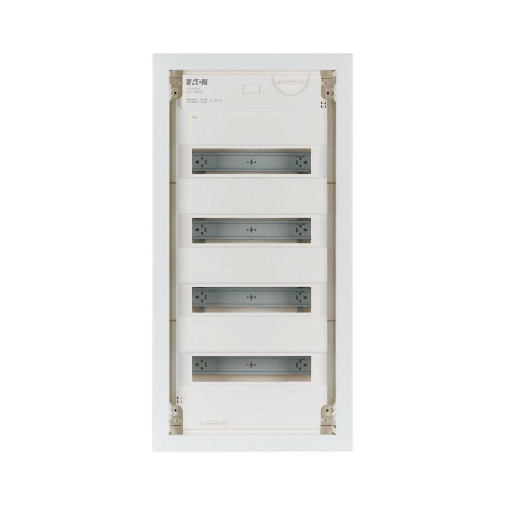 Eaton KLV-48HWP-F, Hohlwand-Kleinverteiler , 4-reihig, Stahlblechtür flach