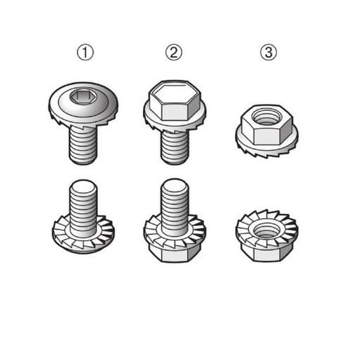 Pflitsch Industrie-Kanal, Schrauben und Muttern, V2A,