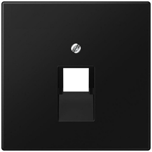 Jung Abdeckung für IAE/UAE-Anschlussdosen, 1 x 8-polig, Thermoplast lackiert, Serie LS, graphitschwarz matt (LS969-1UASWM)