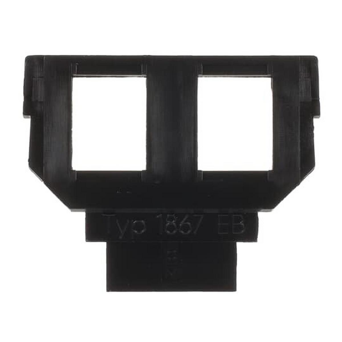 Busch-Jaeger Sockel 2x Modular-Jack 6/8-polig Kat. 3 anthrazit