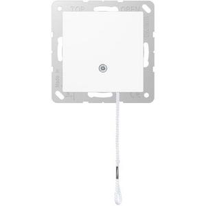 Jung Zug-Wechselschalter, Universal Aus-Wechsel, 10 AX 250 V ~, Serie AS/A (A506BFNUZWW) – weiß