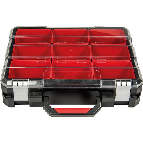 BizLine Organizer mit einer Tiefe von 100 mm mit 9 herausnehmbaren Einsätzen