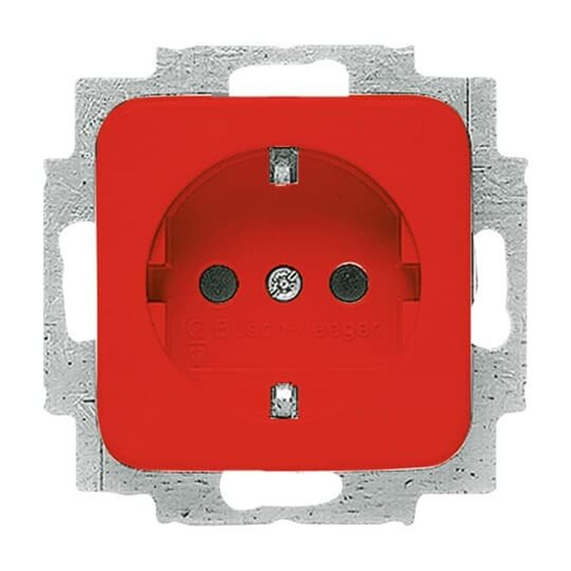 Busch-Jaeger 20 EUC-217-101, SCHUKO® Steckdosen-Einsatz rot - Reflex SI