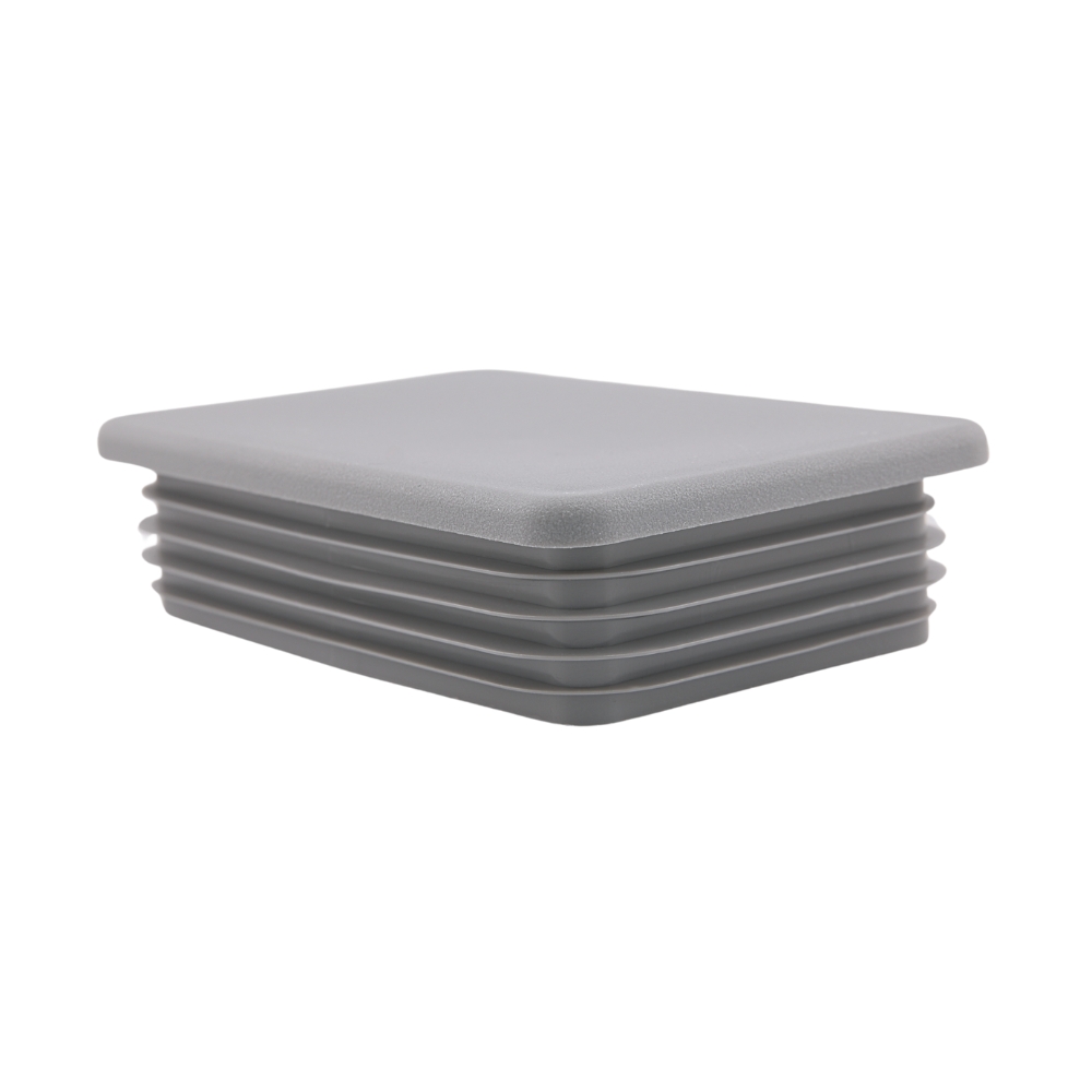 Lamellenstopfen rechteckig 100/25 x 1,5-3 – PE grau