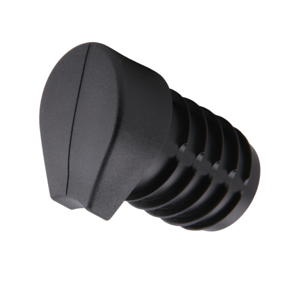 Lamellenstopfen schräg, rund 18x1,5-2 – PE schwarz, Winkel 12-18° (300003305)