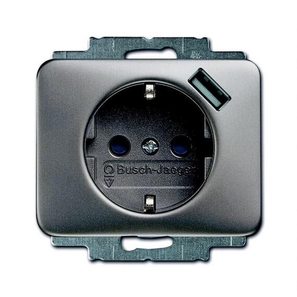 Busch-Jaeger 20 EUCBUSB-20, SCHUKO® USB-Steckdose mit erh. Berührungsschutz