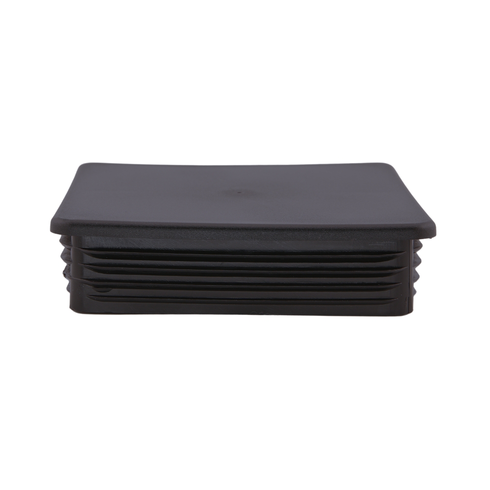 Lamellenstopfen quadratisch 75/75x2-4,5 – PE schwarz