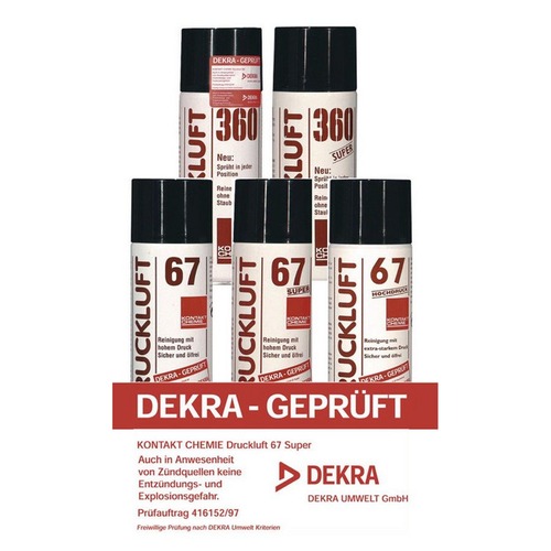 HellermannTyton DRUCKLUFT 67 (400), Kontakt Chemie Druckluft 67 400ml Sprühdose