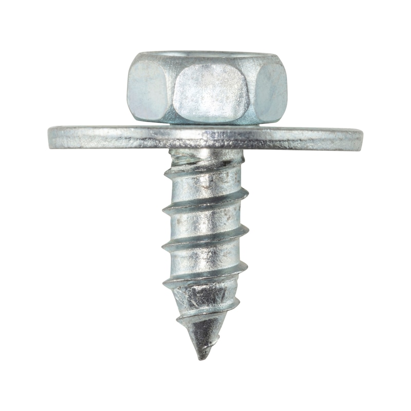 Würth Kombischraube Blechschraubengewinde 6,3x16 mm – 6,3x16 mm, Stahl verzinkt, Sechskant