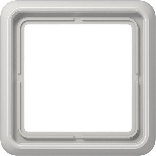 Jung Rahmen 1fach, CD 500, IP 44, Duroplast, lichtgrau, senkrechte und waagerechte Montage (CD581LG)
