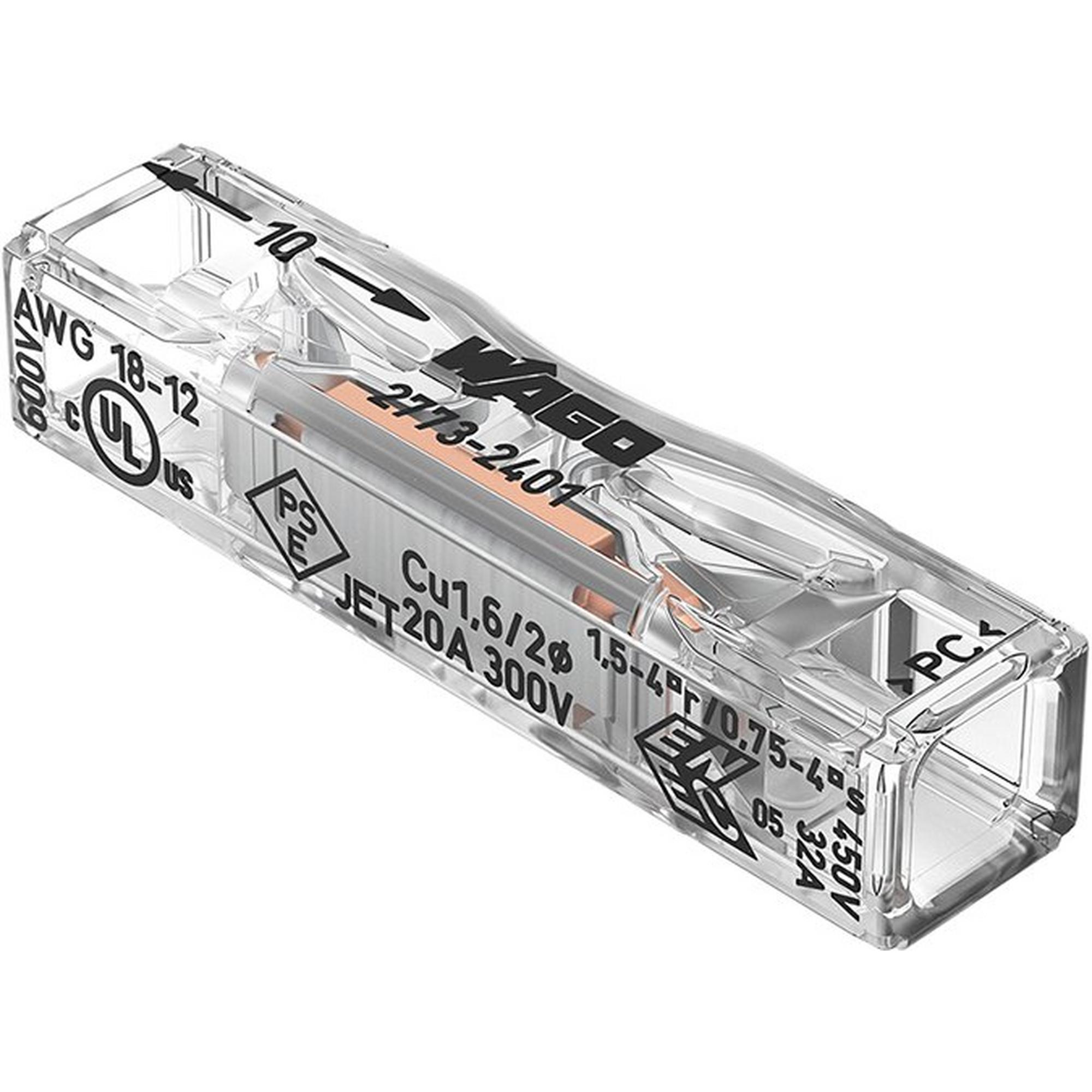 WAGO 2773-2401 Durchgangsverbinder, bis 4 mm2