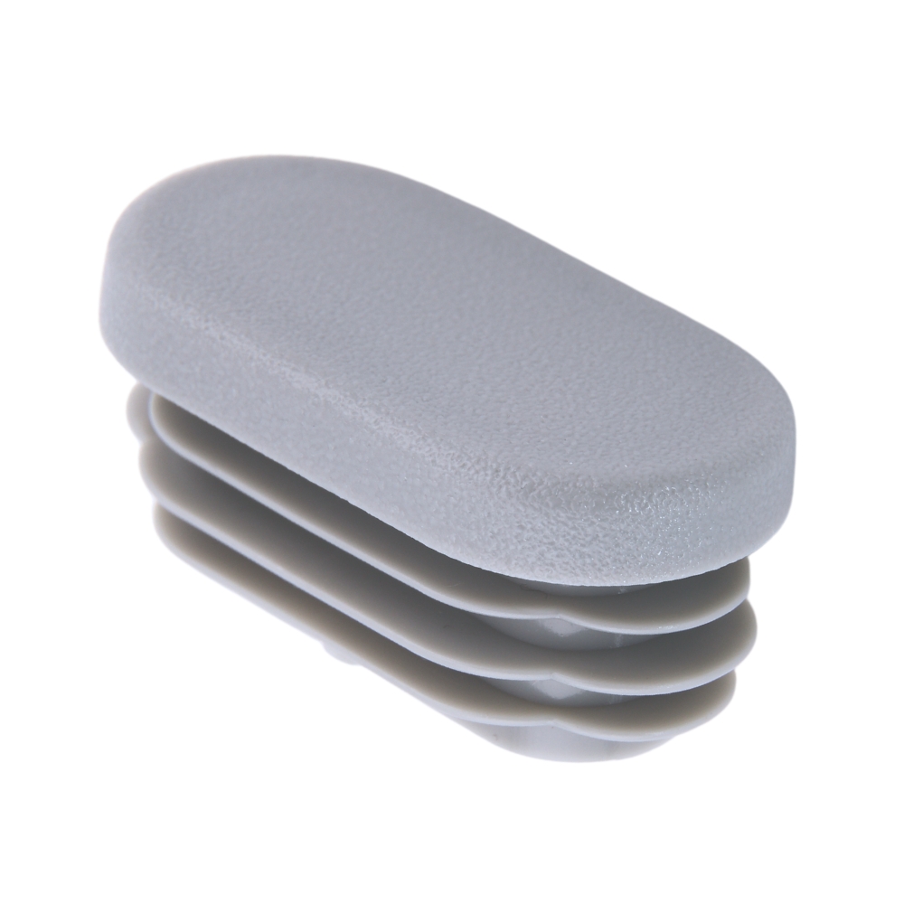 Lamellenstopfen oval 30/15x1-2,5 – PE grau