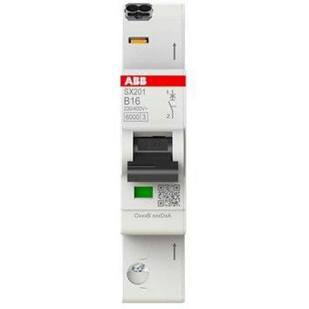 ABB SX201-B16, Sicherungsautomat Flexline B-Char., 6kA, 16A, 1P FlexLine Push-in Technologie