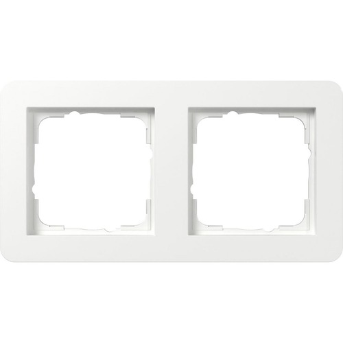 Gira Abdeckrahmen 2f Gira E1 Reinweiß