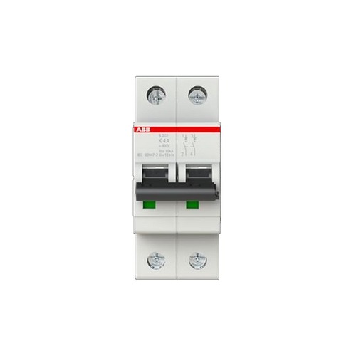 ABB Sicherungsautomat K-Char., 6 kA, 4 A, 2P (2CDS252001R0337)