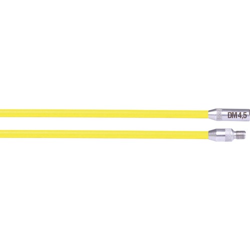 Runpotec RUNPOSTICKS Gelb (weich) Ø 4,5 mm - Kabeleinziehhilfe für nicht geführte Leitungen, Kabelschächte, Länge: 2x1m, Gewinde RTG Ø 6mm, Biegeradius R=170mm