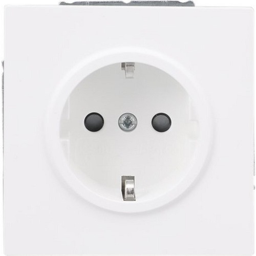 Busch-Jaeger SCHUKO® Steckdosen-Einsatz Safety+ studioweiß matt - Busch-art linear®