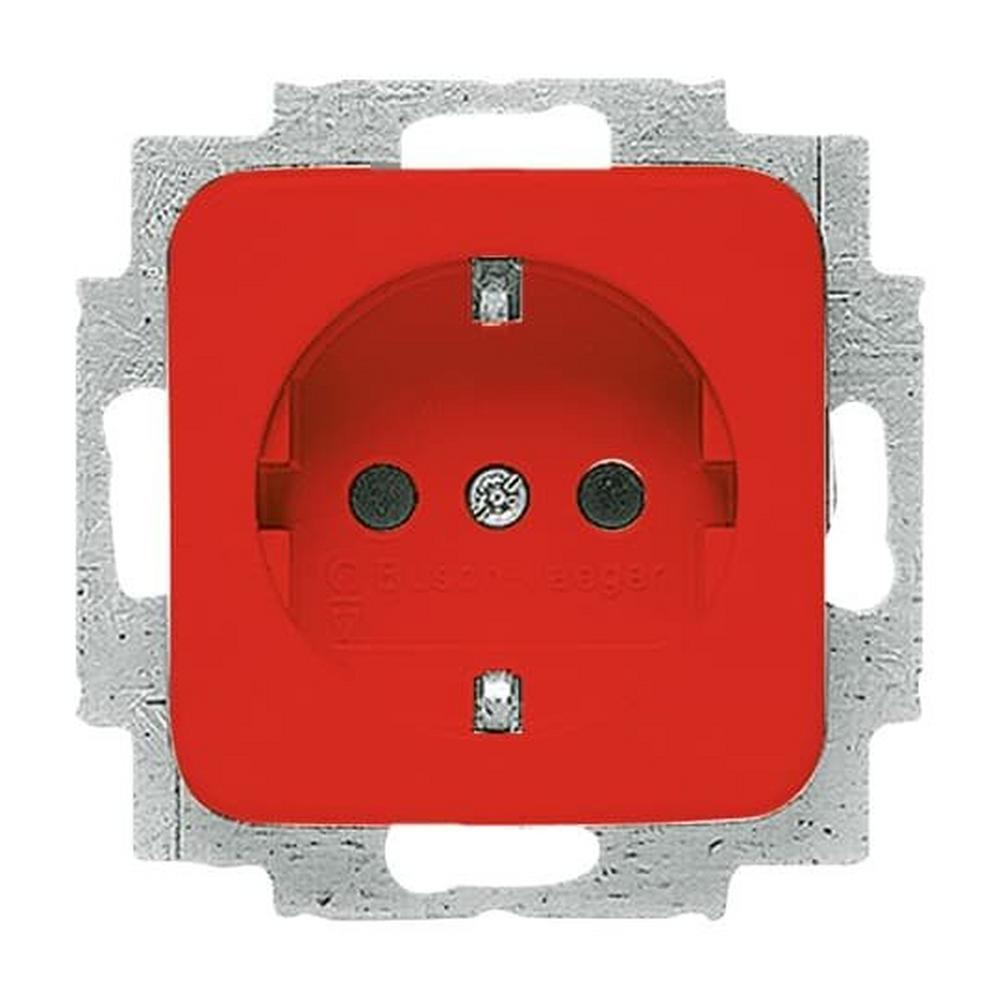 Busch-Jaeger 20 EUC-217-101, SCHUKO® Steckdosen-Einsatz rot - Reflex SI