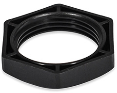 Gegenmutter M12x1,5/SW17 – Kontermutter PA 6 GF30 schwarz
