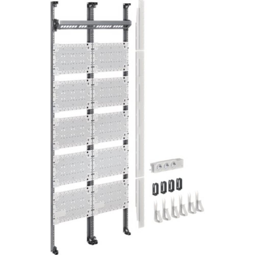 Hager UF52NW, Komplettfeld Multimedia, univers Z, 1350 mm, 2-feld, ohne Patchmodule