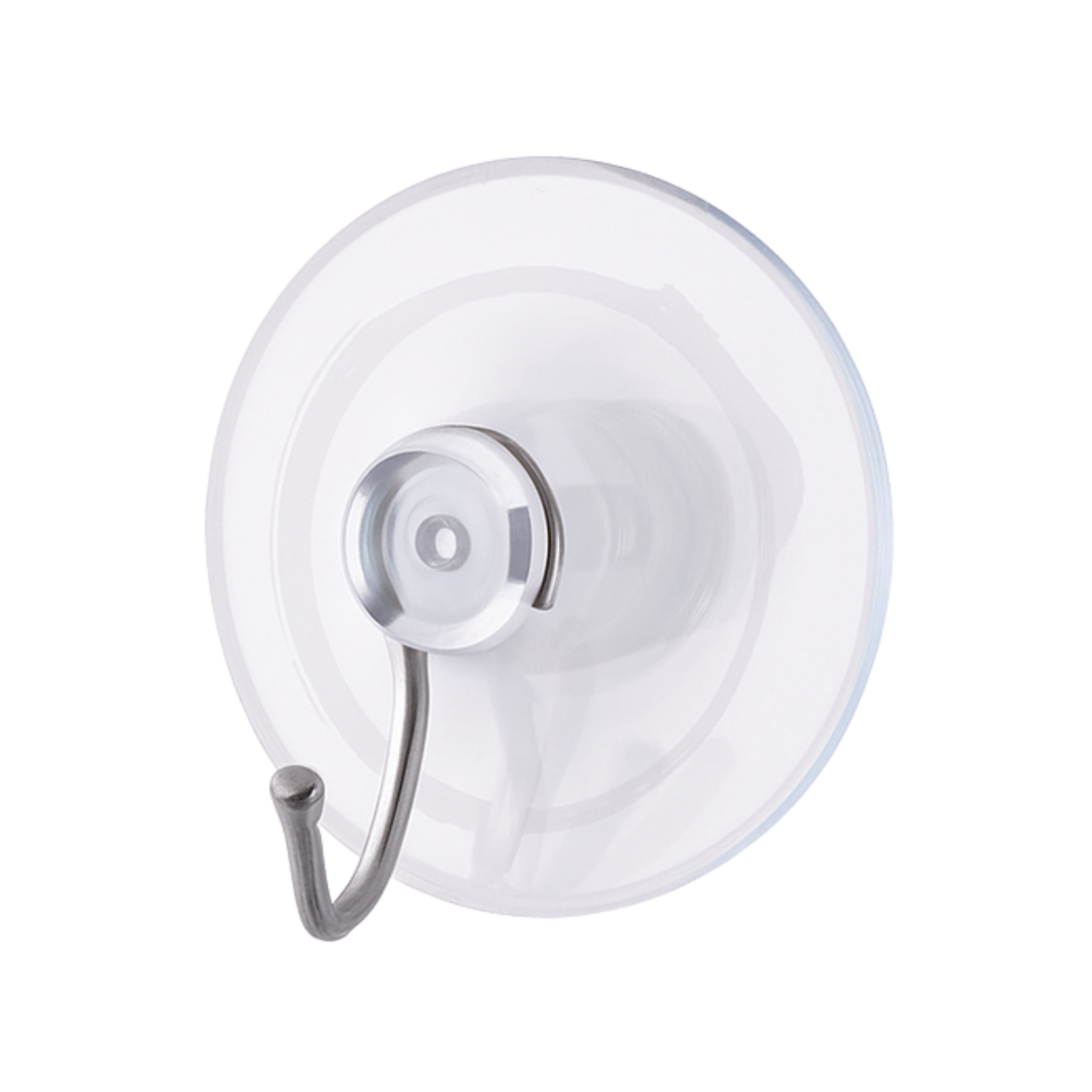 Haftsauger 20 mm – Saugnapf Weich-PVC natur, mit Metallhaken
