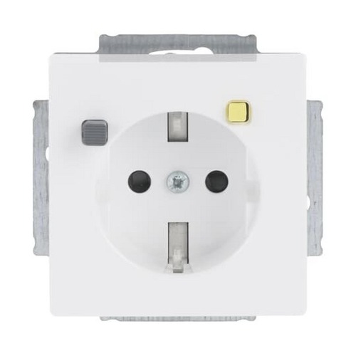 Busch-Jaeger FI-SCHUKOMAT SCHUKO® Steckdosen-Einsatz Safety+ studioweiß - Plattform 63