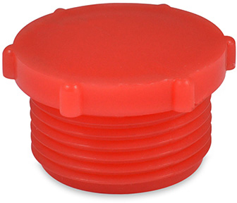 Gewindeschutzstopfen UNF 7/8" x 14 – LDPE rot