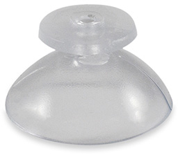 Haftsauger 20 mm – Saugnapf Weich-PVC natur, mit Flansch