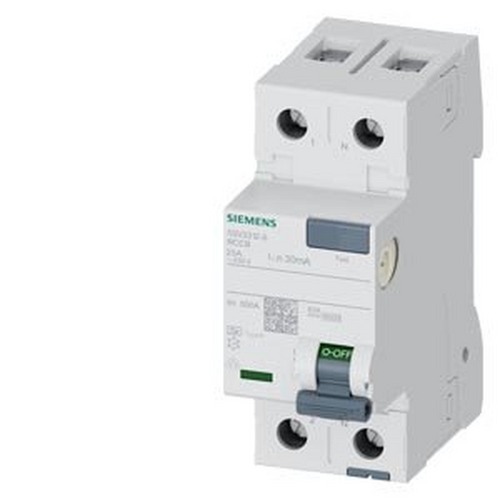 Siemens 5SV3312-6, FI-Schutzschalter 2-polig Typ A 25A 30mA